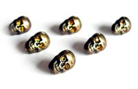 Petite tête de mort oeil ambre