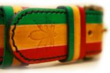 Collier chien en cuir modèle RASTA - Édition COOL