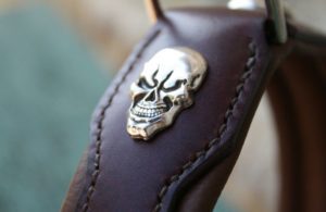 Collier chien modèle ROCK N'LOVE - Édition en cuir