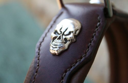 Collier chien modèle ROCK N'LOVE - Édition en cuir