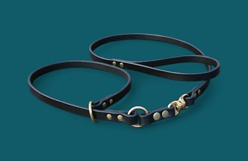 Laisse LASSO - Modèle 360 - Cuir plat