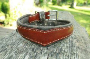 Collier chien en cuir - Modèle CAMOUFLAGE - Édition en V