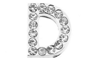 lettre strass - D - (10/12mm )