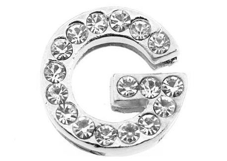 Lettre strass - G - (10/12mm )