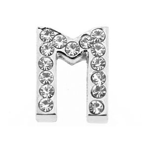 Lettre strass - M - (10/12mm )