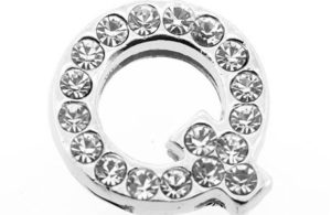 Lettre strass - Q - (10/12mm )