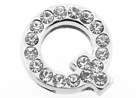 Lettre strass - Q - (10/12mm )