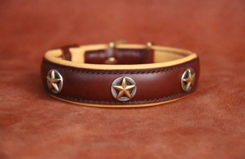 Collier de chien en cuir - TEXAS