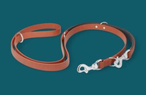 Laisse en cuir 2m - 4 points - Modèle RÉFÉRENCE