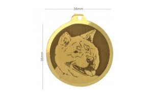 Médaille Akita Inu