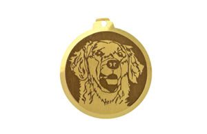 Médaille à graver Golden Retriever