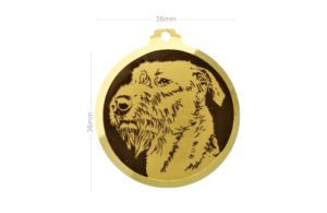 Médaille à graver Irish Wolfhound