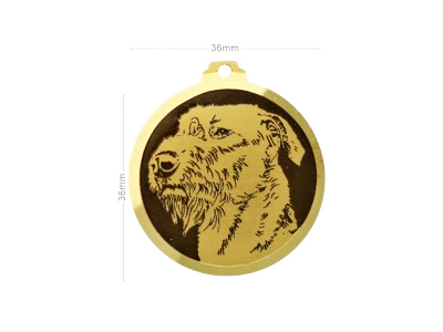 Médaille à graver Irish Wolfhound