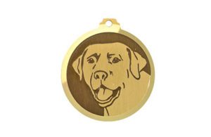 Médaille à graver Labrador