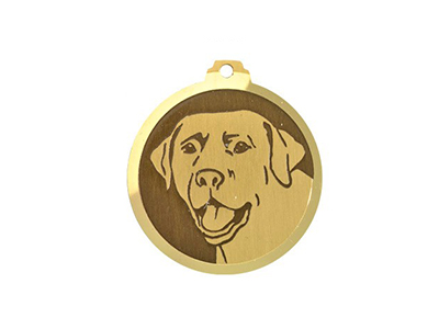 Médaille à graver Labrador