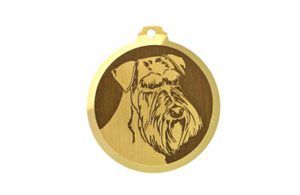 Médaille à graver Schnauzer