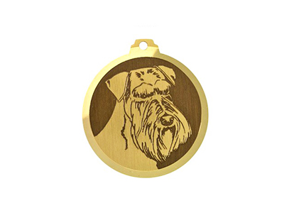 Médaille à graver Schnauzer