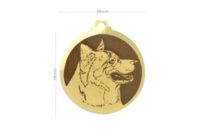Médaille à graver Malamute