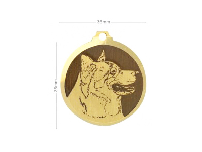 Médaille à graver Malamute