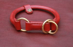 Collier chien cuir rond coulissant - LE FLORENCE