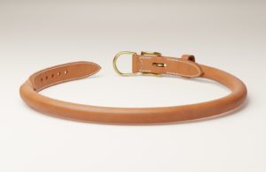 Collier chien en cuir rond RÉFÉRENCE