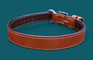 Collier chien en cuir - Modèle MONTAGNARD - Édition CLASSIQUE