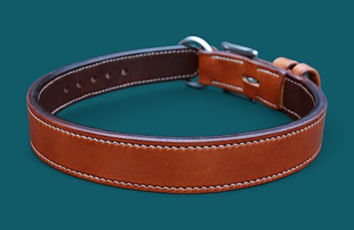 Collier chien en cuir - Modèle MONTAGNARD - Édition CLASSIQUE