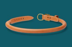 Collier Berger australien en cuir rond