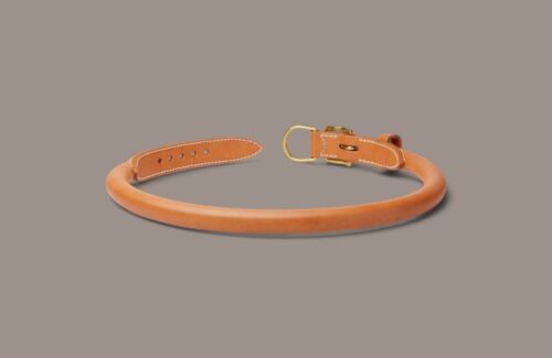 Collier Berger australien en cuir rond - Modèle Le FRANCAIS - Avec couleur au choix
