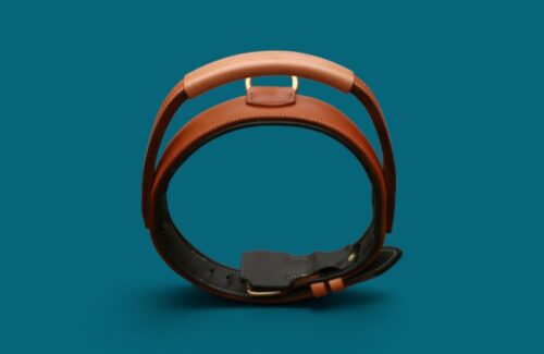 Collier molosse en cuir renforcé avec poignée - Avec couleurs au choix